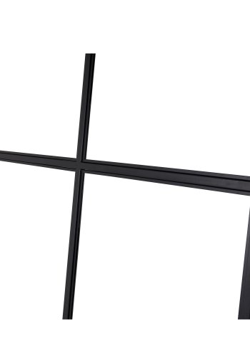 VENTURE DESIGN Leif rumdeler - glas og sort metal (120x210)