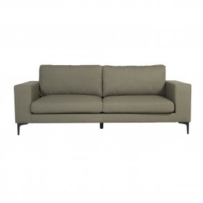 VENTURE DESIGN Bolero 3 pers. sofa - grn polyester og sort metal