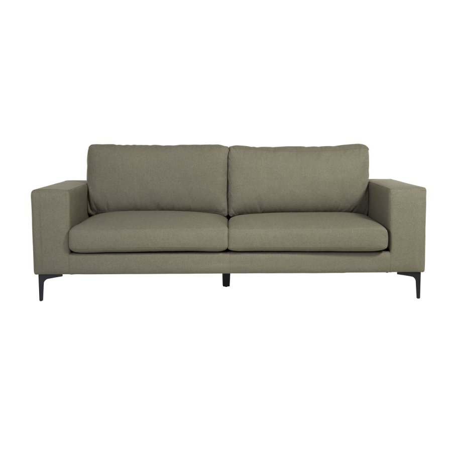 VENTURE DESIGN Bolero 3 pers. sofa - grn polyester og sort metal