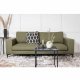 VENTURE DESIGN Bolero 3 pers. sofa - grn polyester og sort metal
