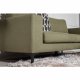 VENTURE DESIGN Bolero 3 pers. sofa - grn polyester og sort metal