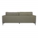 VENTURE DESIGN Bolero 3 pers. sofa - grn polyester og sort metal