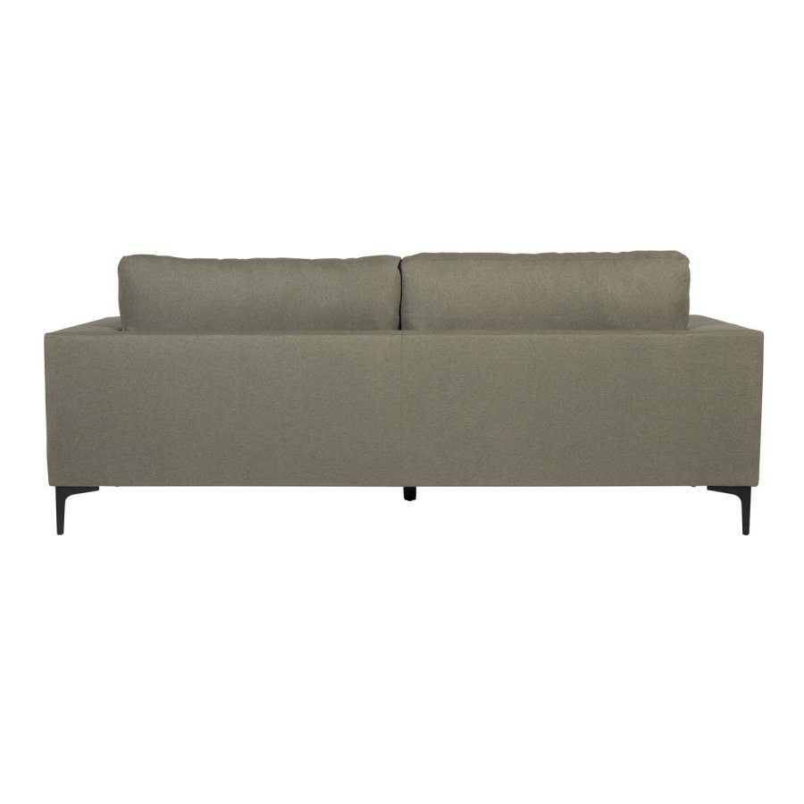 VENTURE DESIGN Bolero 3 pers. sofa - grn polyester og sort metal
