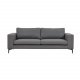 VENTURE DESIGN Bolero 3 pers. sofa - gr polyester og sort metal