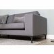 VENTURE DESIGN Bolero 3 pers. sofa - gr polyester og sort metal