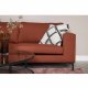 VENTURE DESIGN Bolero 3 pers. sofa - rust polyester og sort metal