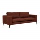 VENTURE DESIGN Bolero 3 pers. sofa - rust polyester og sort metal