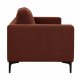 VENTURE DESIGN Bolero 3 pers. sofa - rust polyester og sort metal