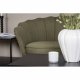 VENTURE DESIGN Calais 3 personers sofa - grn polyester og sort metal