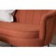 VENTURE DESIGN Calais 3 personers sofa - rust polyester og sort metal