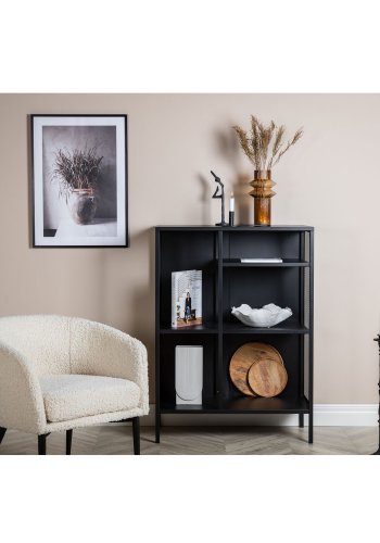 VENTURE DESIGN bogreol - sort stl