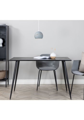 VENTURE DESIGN High Thin skab, m. 1 lge og 3 hylder - glas og sort stl