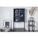 VENTURE DESIGN High Wide skab, m. 2 lger og 3 hylder - glas og grt stl
