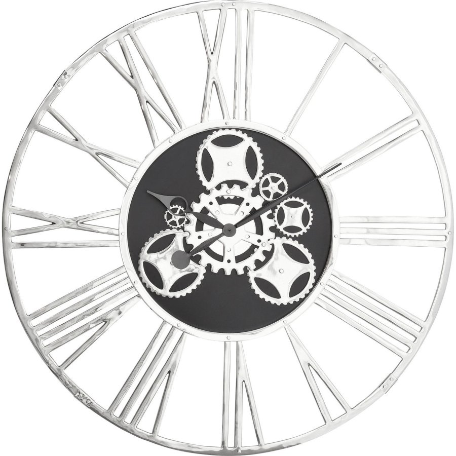 KARE DESIGN Gear vgur - slv aluminium, rundt (120)