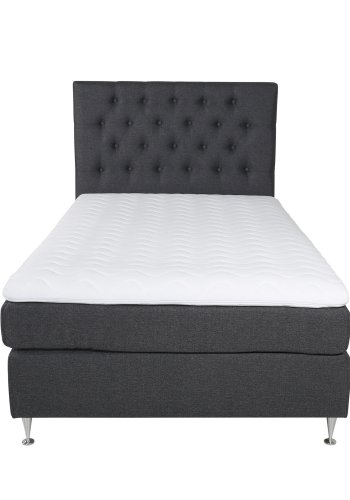 VENTURE DESIGN Furuvik sengegavl - mrkegr polyester (B:120)