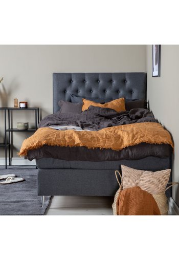 VENTURE DESIGN Furuvik sengegavl - mrkegr polyester (B:120)