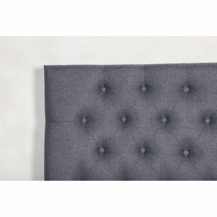 VENTURE DESIGN Furuvik sengegavl - mrkegr polyester (B:120)