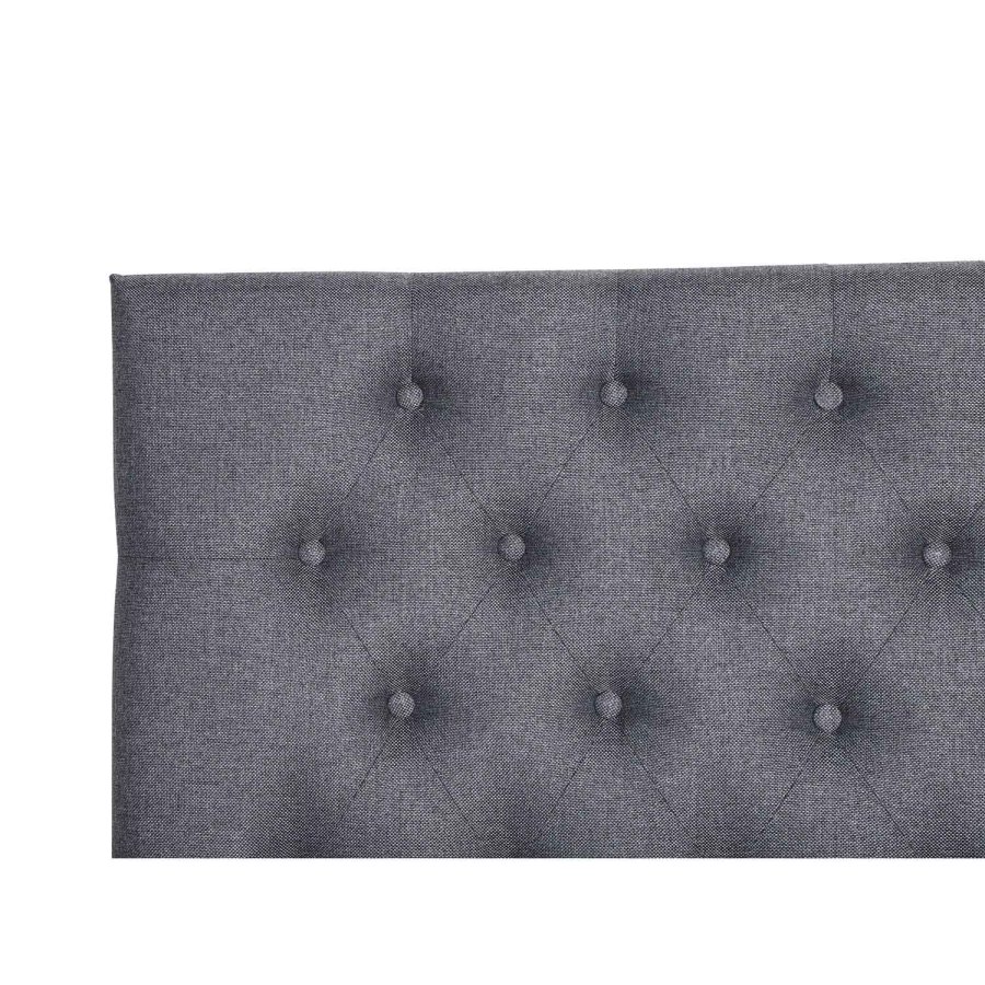 VENTURE DESIGN Furuvik sengegavl - mrkegr polyester (B:120)