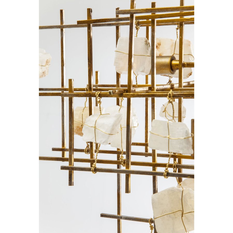 KARE DESIGN Stone Mobile loftlampe - guld stl og hvide sten