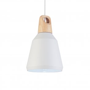 VENTURE DESIGN Nao loftlampe - natur tr og hvid aluminium