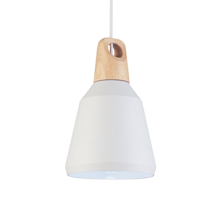 VENTURE DESIGN Nao loftlampe - natur tr og hvid aluminium