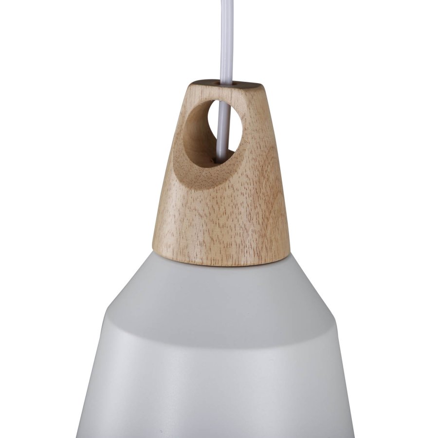 VENTURE DESIGN Nao loftlampe - natur tr og hvid aluminium
