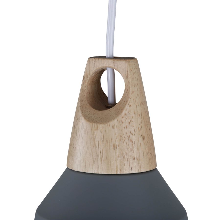 VENTURE DESIGN Nao loftlampe - natur tr og gr aluminium
