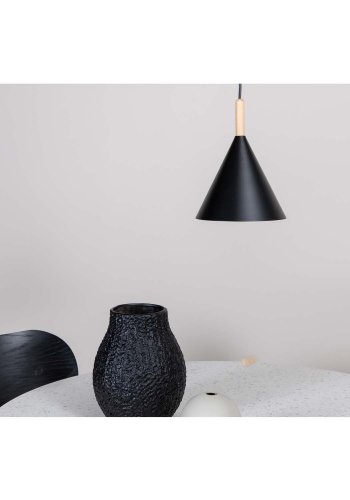VENTURE DESIGN Enif loftlampe - natur tr og sort jern