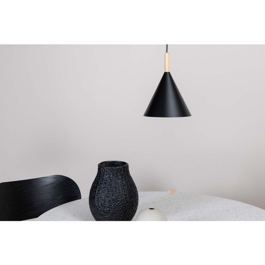VENTURE DESIGN Enif loftlampe - natur tr og sort jern