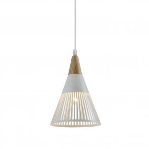 VENTURE DESIGN Gruid loftlampe - natur tr og hvid jern