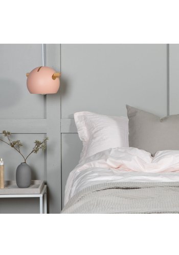 VENTURE DESIGN Tubbie loftlampe - natur tr og lyserd jern