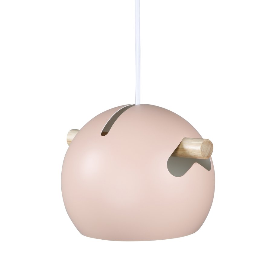 VENTURE DESIGN Tubbie loftlampe - natur tr og lyserd jern