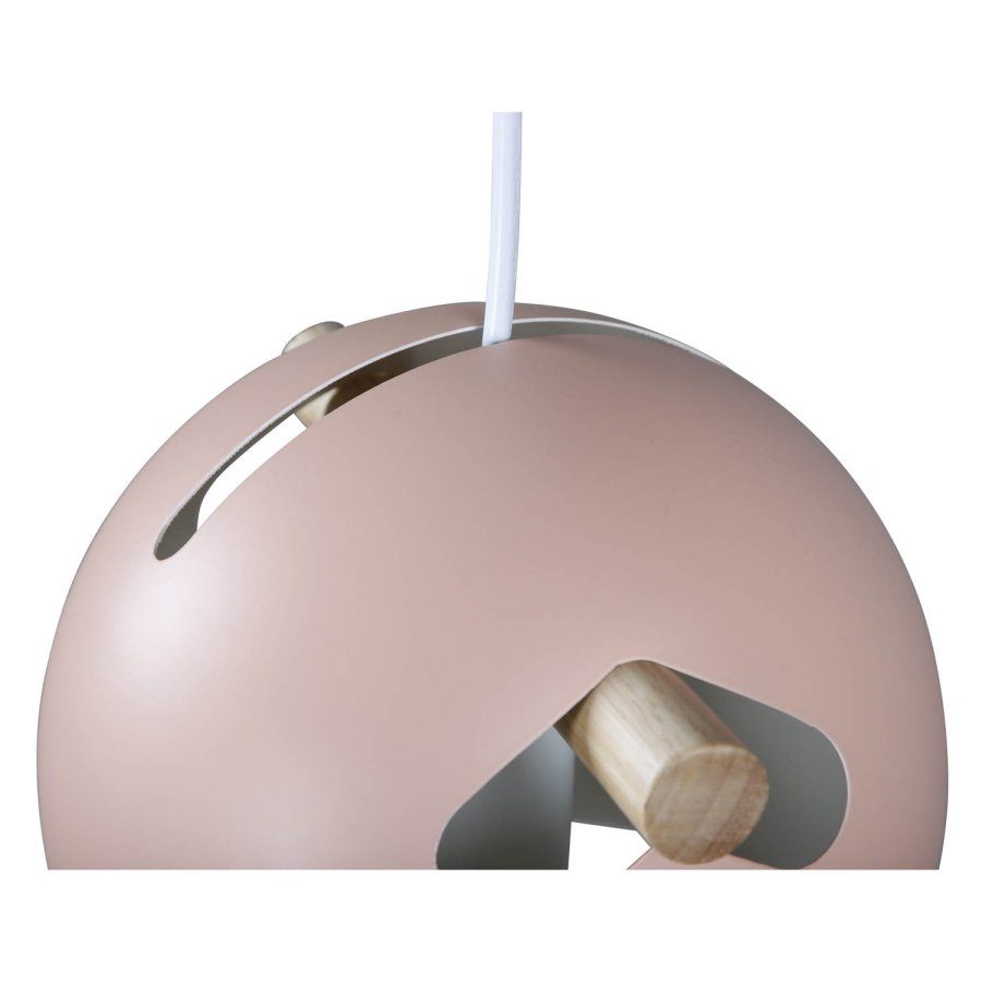 VENTURE DESIGN Tubbie loftlampe - natur tr og lyserd jern