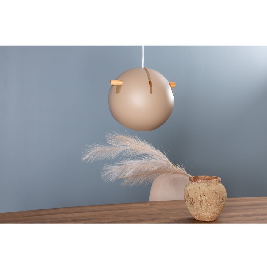 VENTURE DESIGN Tubbie loftlampe - natur tr og beige jern