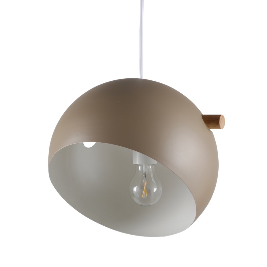 VENTURE DESIGN Tubbie loftlampe - natur tr og beige jern