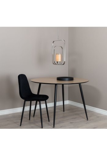 VENTURE DESIGN Aludra loftlampe - glas og slv jern