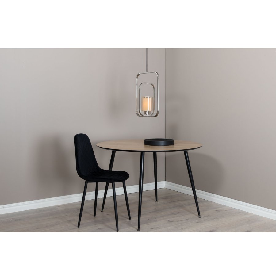 VENTURE DESIGN Aludra loftlampe - glas og slv jern
