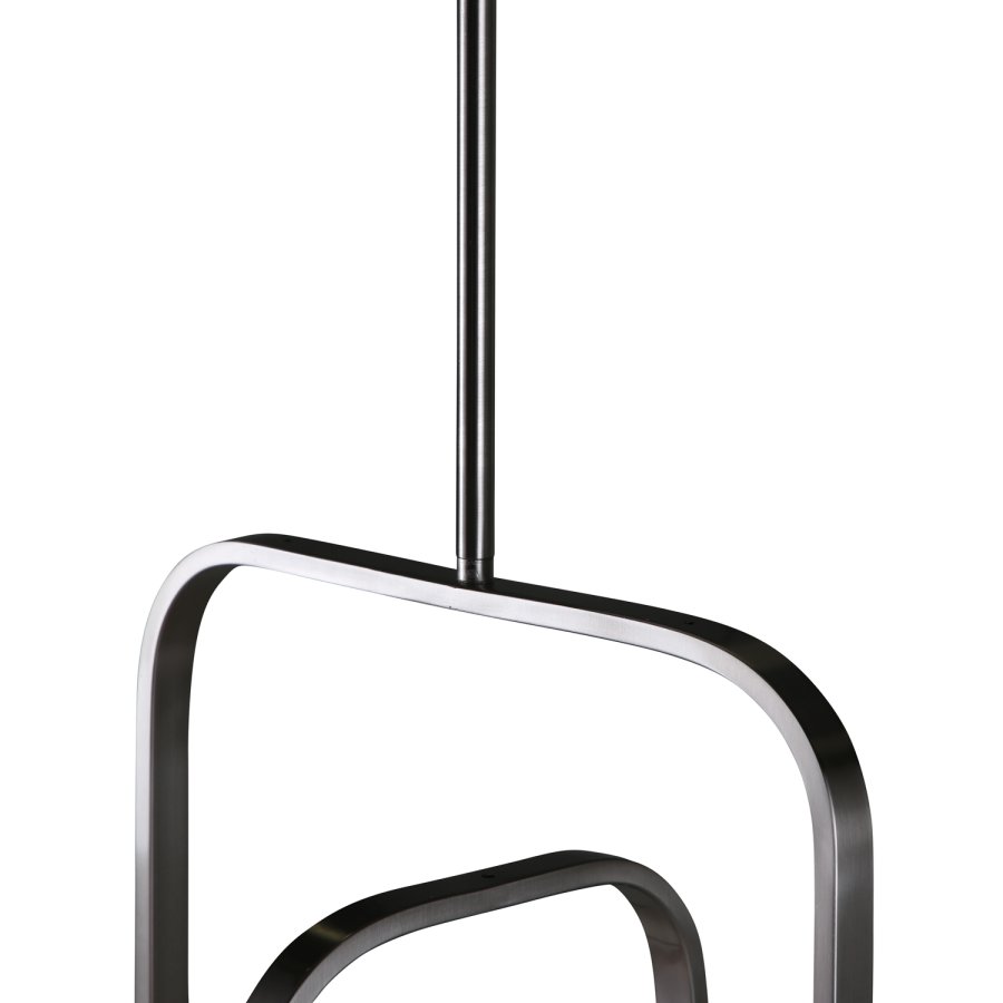 VENTURE DESIGN Aludra loftlampe - glas og slv jern