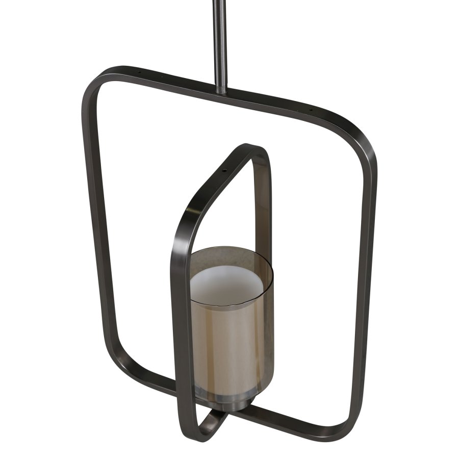 VENTURE DESIGN Aludra loftlampe - glas og slv jern