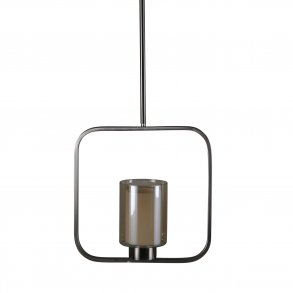 VENTURE DESIGN Aludra loftlampe - glas og slv jern