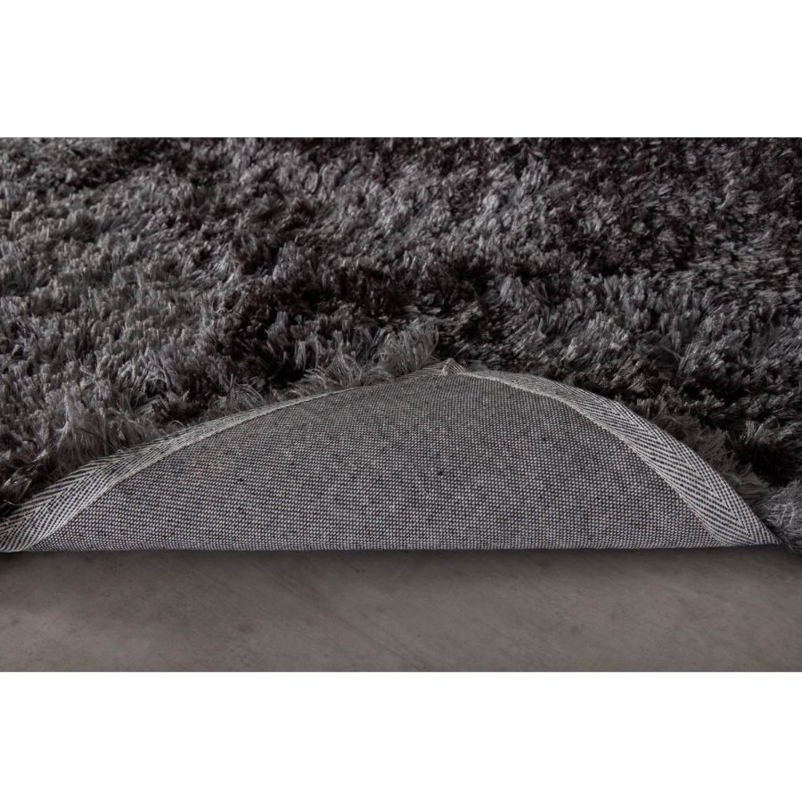 VENTURE DESIGN Natta gulvtppe - mrkegr polyester (230x160)