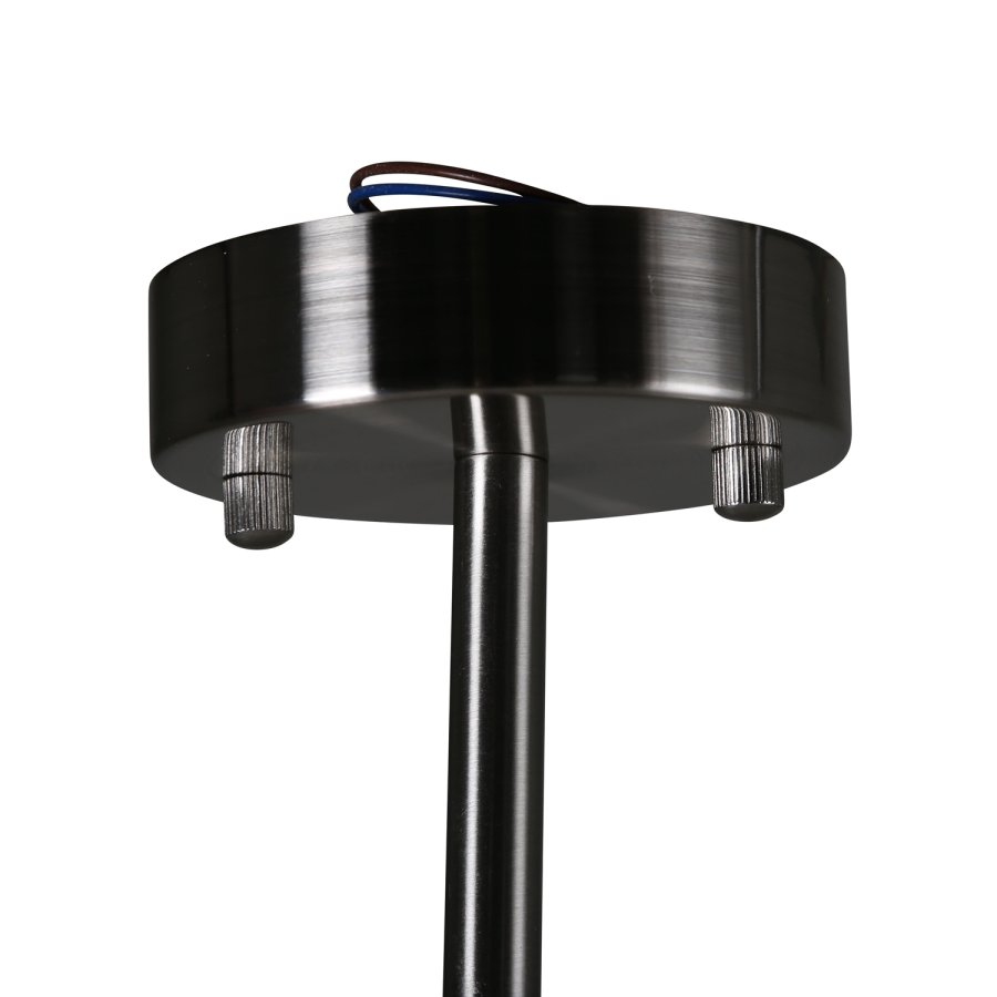 VENTURE DESIGN Aludra loftlampe - glas og slv jern