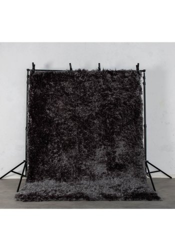 VENTURE DESIGN Natta gulvtppe - mrkegr polyester (290x200)