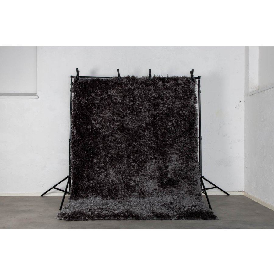 VENTURE DESIGN Natta gulvtppe - mrkegr polyester (290x200)