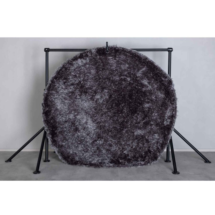 VENTURE DESIGN Natta gulvtppe - mrkegr polyester (200)