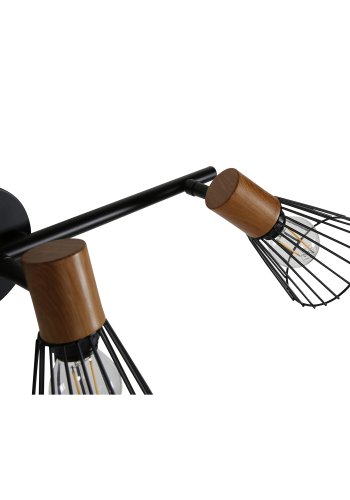 VENTURE DESIGN Atticus vglampe - natur tr og sort jern