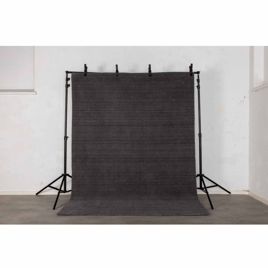 VENTURE DESIGN Ulla gulvtppe - mrkegr uld og polyester (160x230)