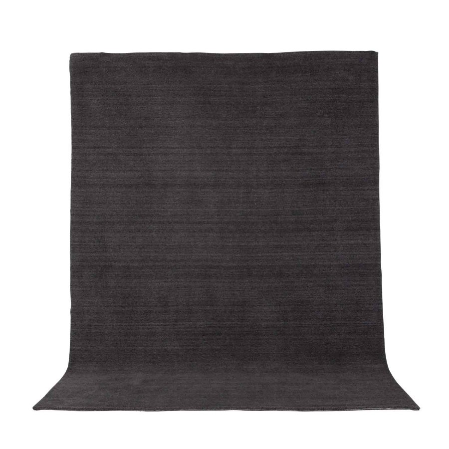 VENTURE DESIGN Ulla gulvtppe - mrkegr uld og polyester (200x300)