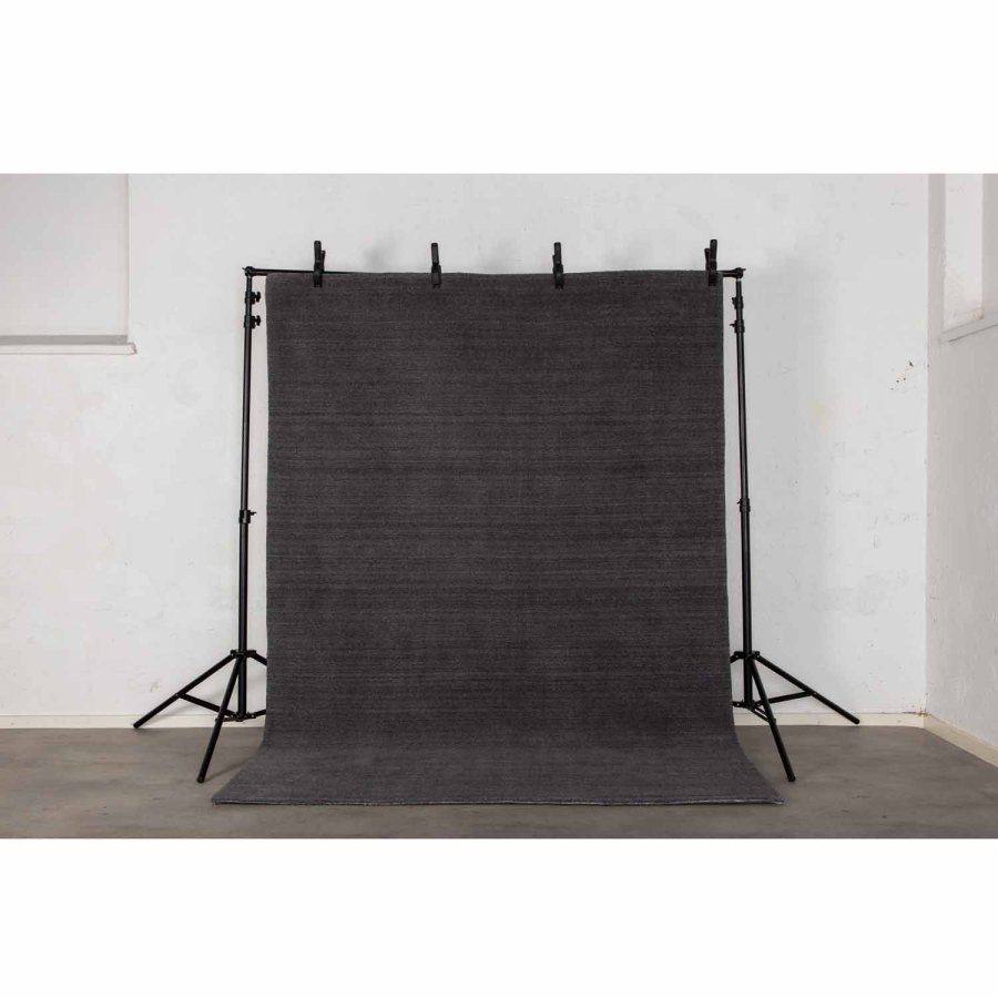 VENTURE DESIGN Ulla gulvtppe - mrkegr uld og polyester (200x300)