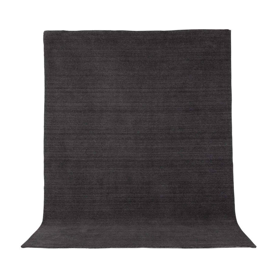 VENTURE DESIGN Ulla gulvtppe - mrkegr uld og polyester (250x350)